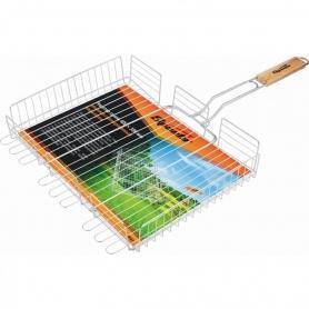 Решетка-гриль 300х400х65мм, хром SPARTA