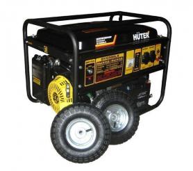 Бензиновый генератор Huter DY6500LX + колёса.
