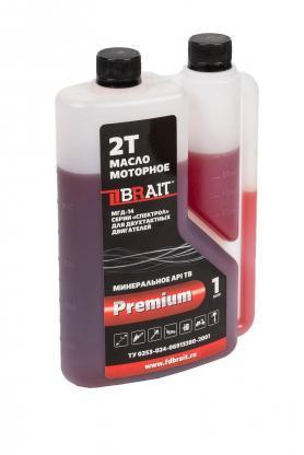 Масло BRAIT PREMIUM 2Т API TB минеральное 1л с дозатором